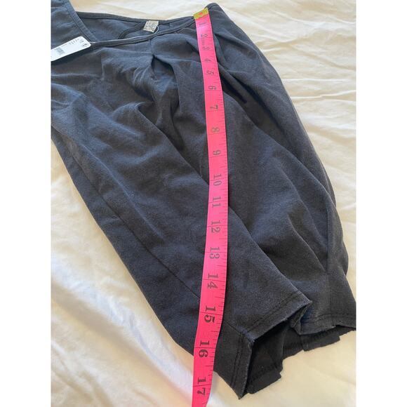 NWT Free People 1/2 Sleeve Washed Black Jumpsuit 100% Cotton W Small $118 MSRP - Picture 9 of 10